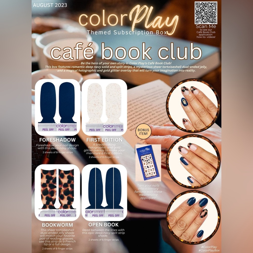 Color Street August Subscription Box Book Club